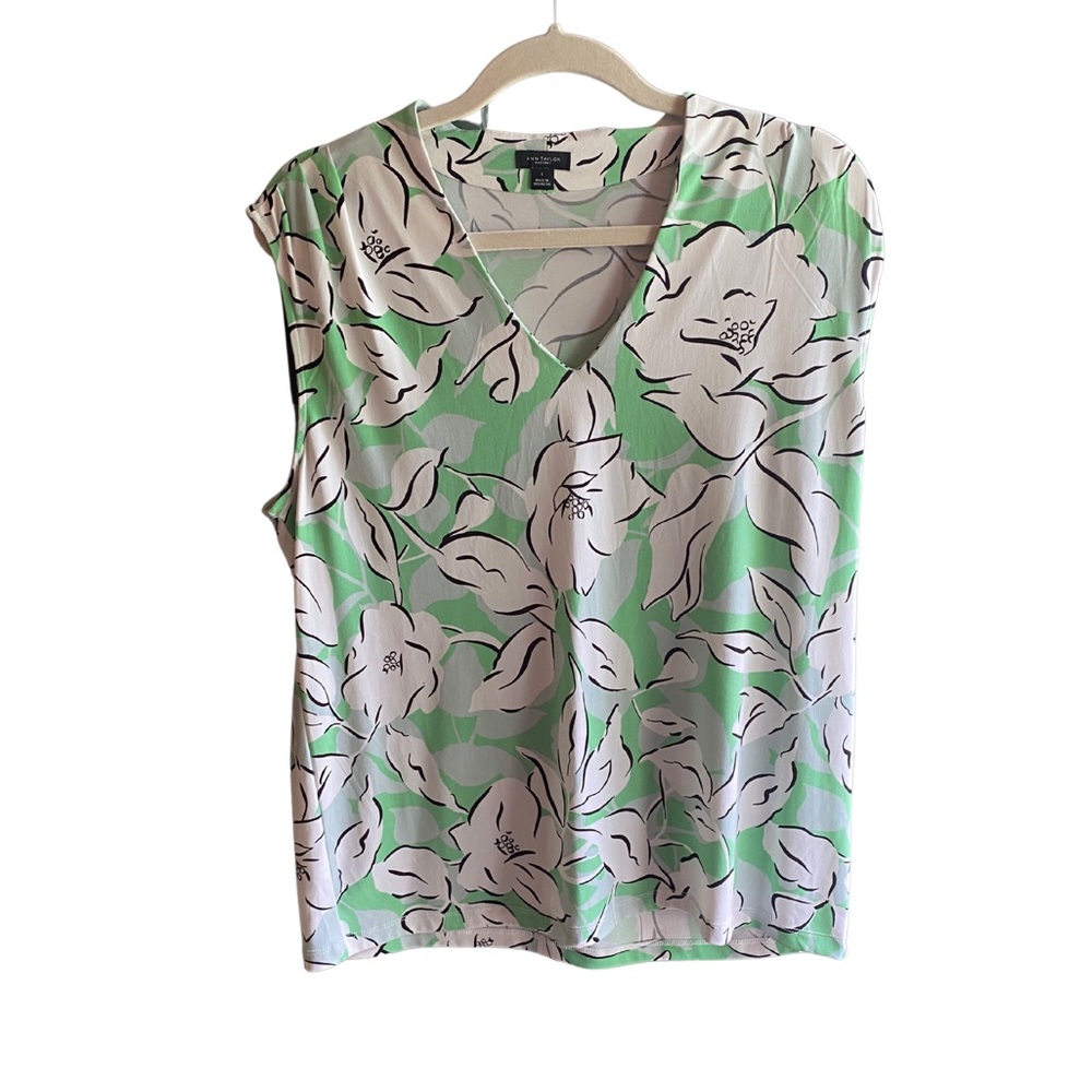 Ann Taylor Factory Floral top - size L